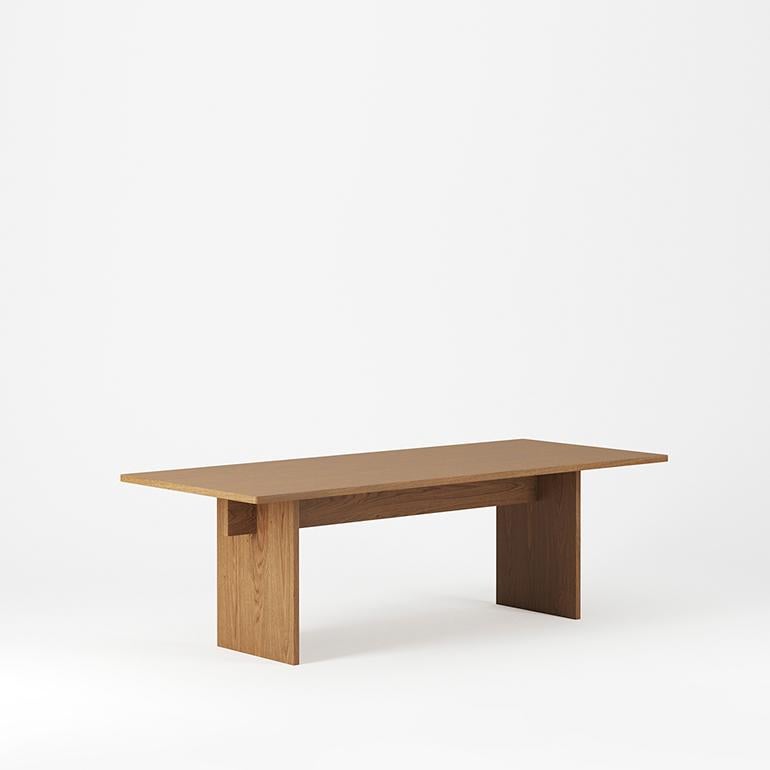 Minimalist 6 Seater Faure Table Handcrafted in Oak by Kevin Frankental