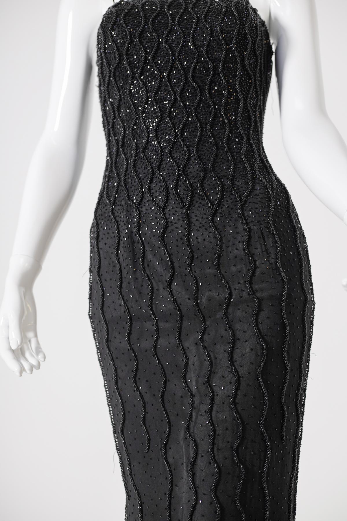 Women's Faust Paris Black Long Evening Dresses For Sale
