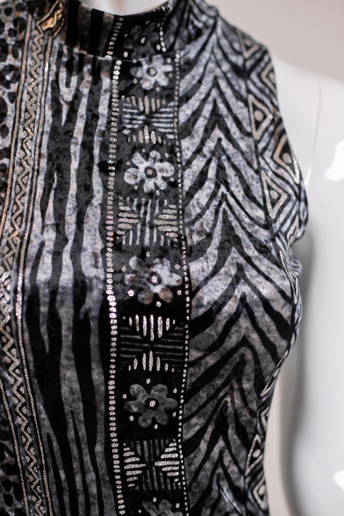 Women's Faust Glittery Black Elegant Dress For Sale