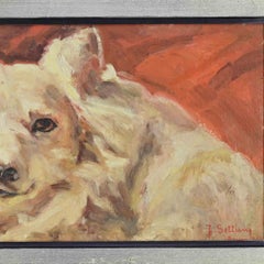 Dog - Painting by Fausta Settimj - Early 20th Century