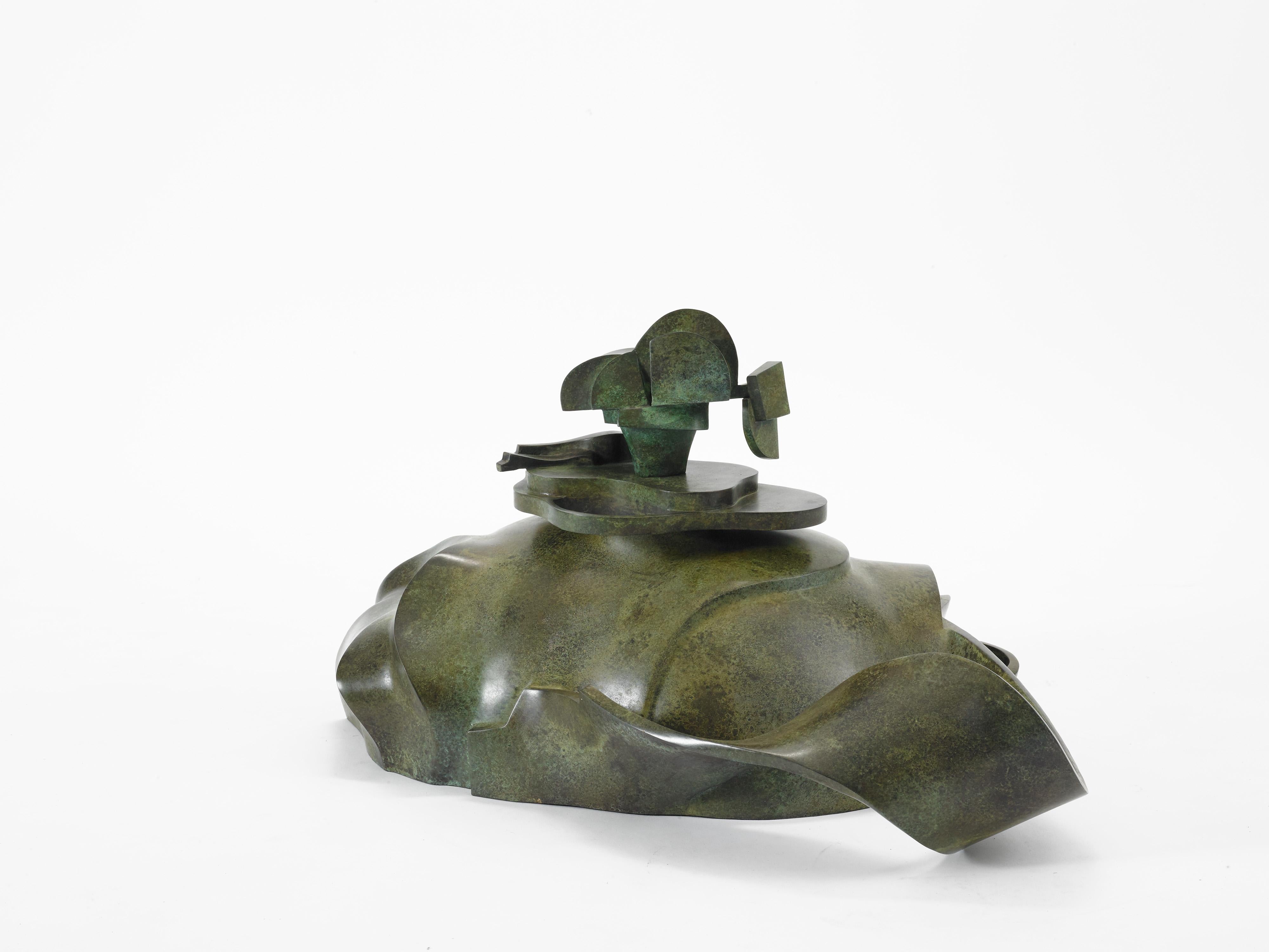Organico moderno Scultura in bronzo 