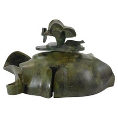Faustino Aizkorbe "Personaje" Bronze Sculpture