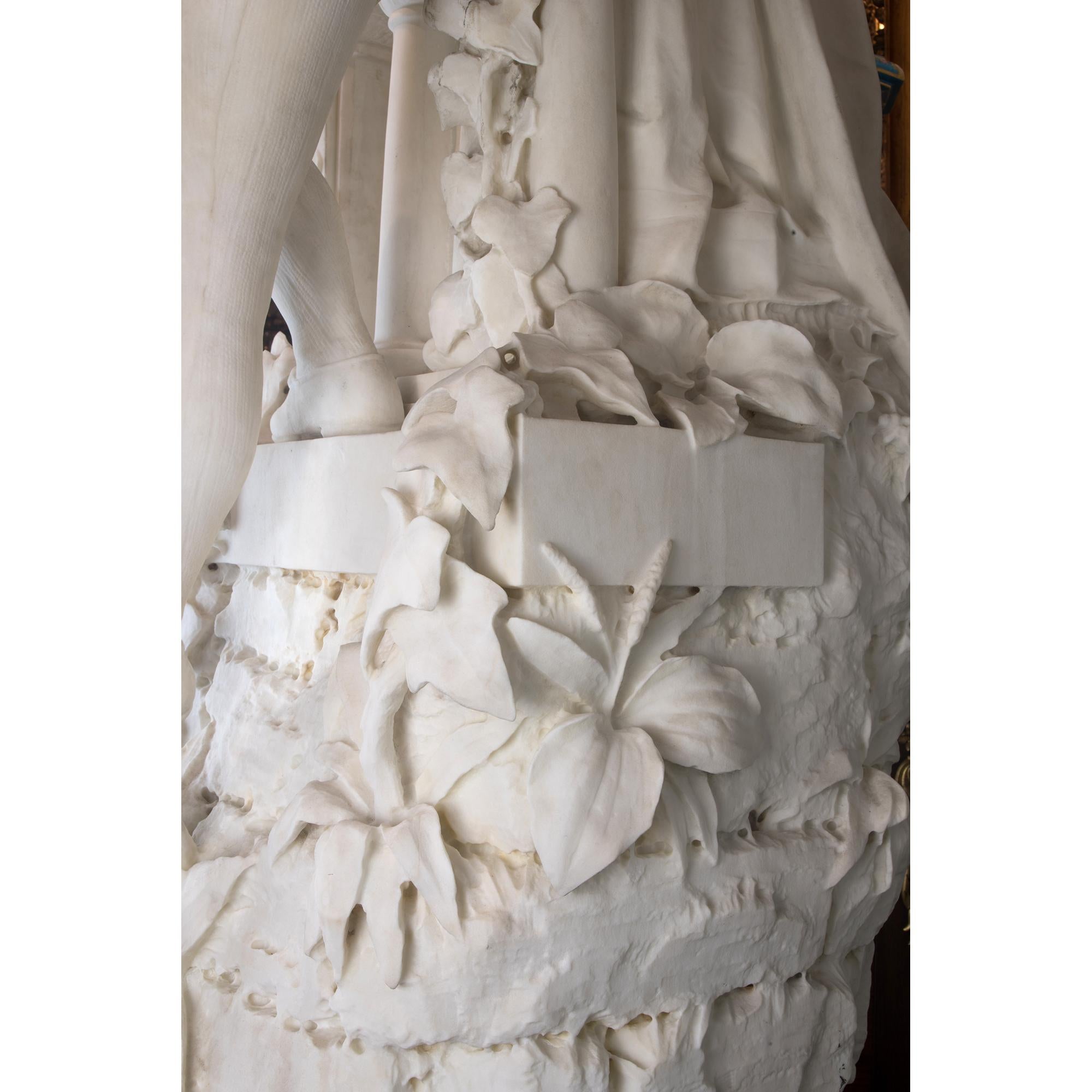 Fausto Biggi  Romeo y Julieta   Escultura italiana de mármol . en venta 9