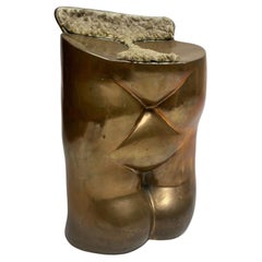 Fausto bronze sculpture stool by Novello Finotti, 1972 (Original) Gavina Edition