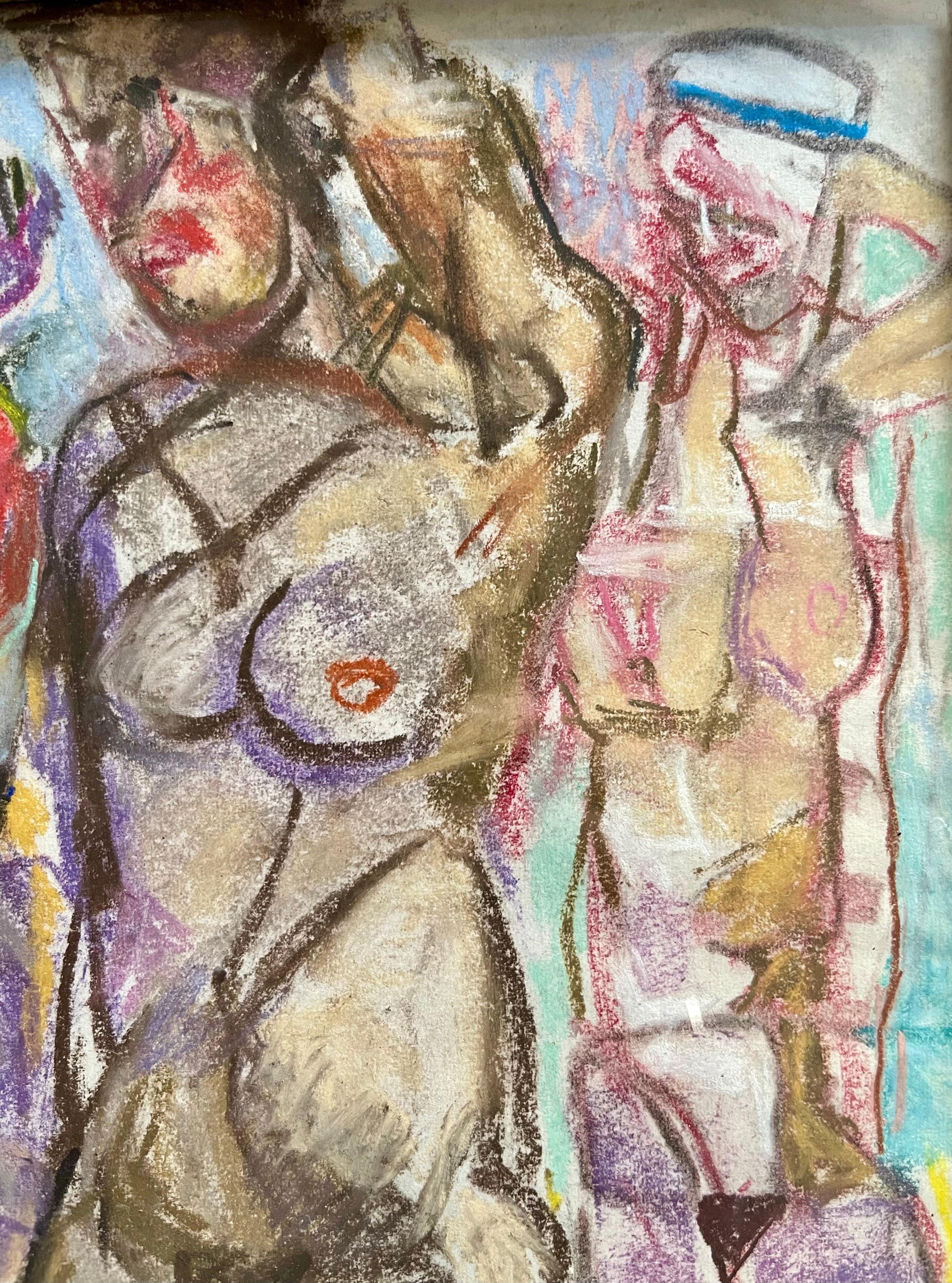 Period Italian Fausto Pirandello Signed Abstract Artwork For Sale 1