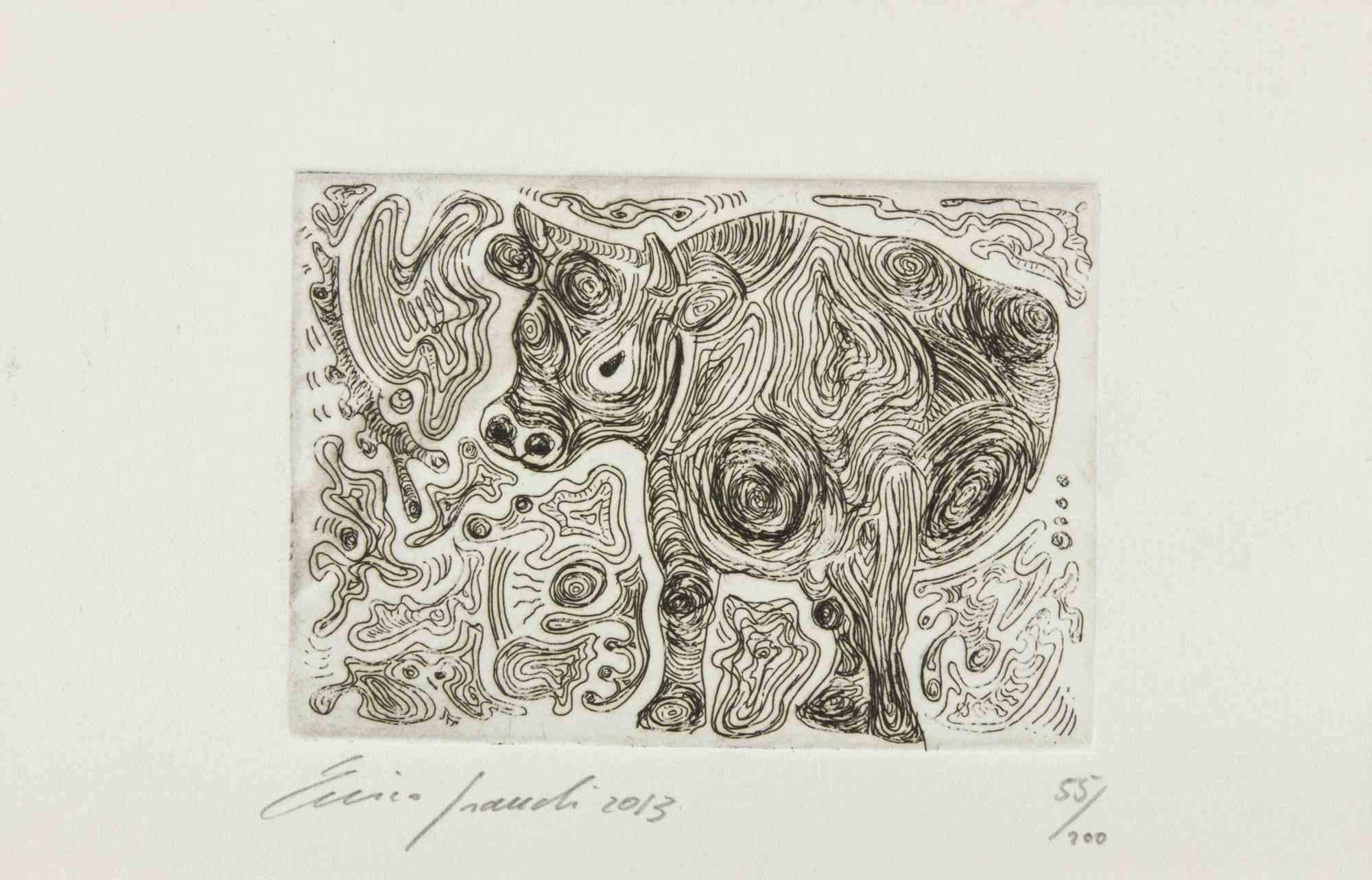 Radierung von Fausto Maria Franchi aus dem Jahr 2013.

Auflage von 55/200.

Mit Bleistift handsigniert und nummeriert.

Erstklassiger Zustand.