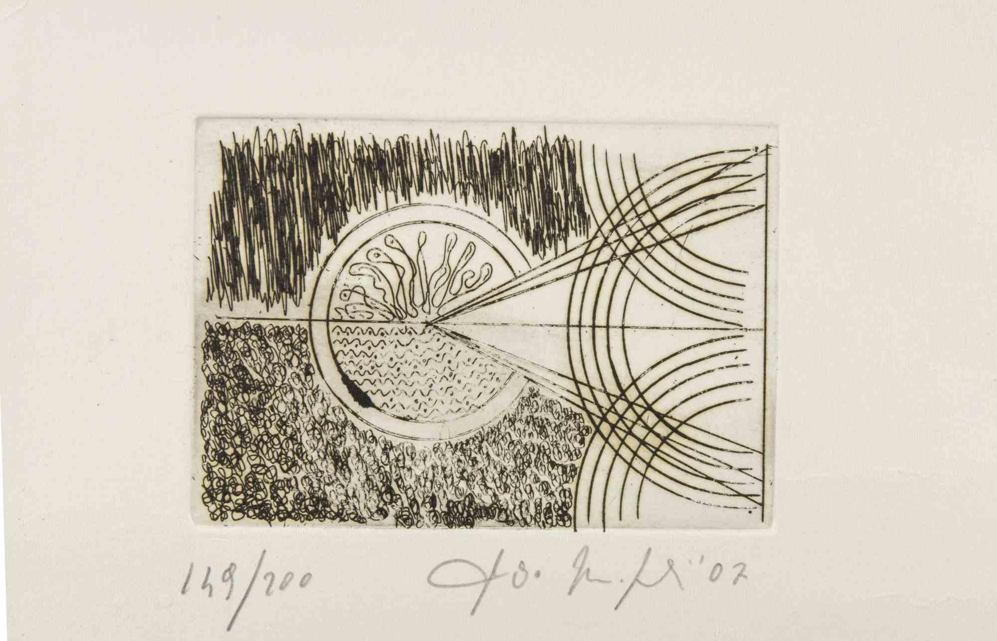 Abstract Composition - Etching by Fausto Maria Franchi - 2007