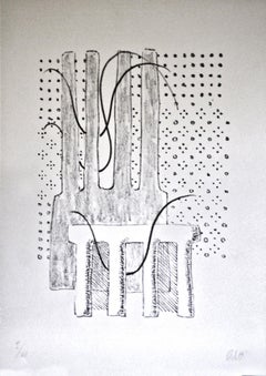 Sans titre - Lithographie originale de Fausto Melotti - 1974