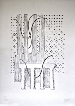 Untitled - Original Lithograph by Fausto Melotti - 1974