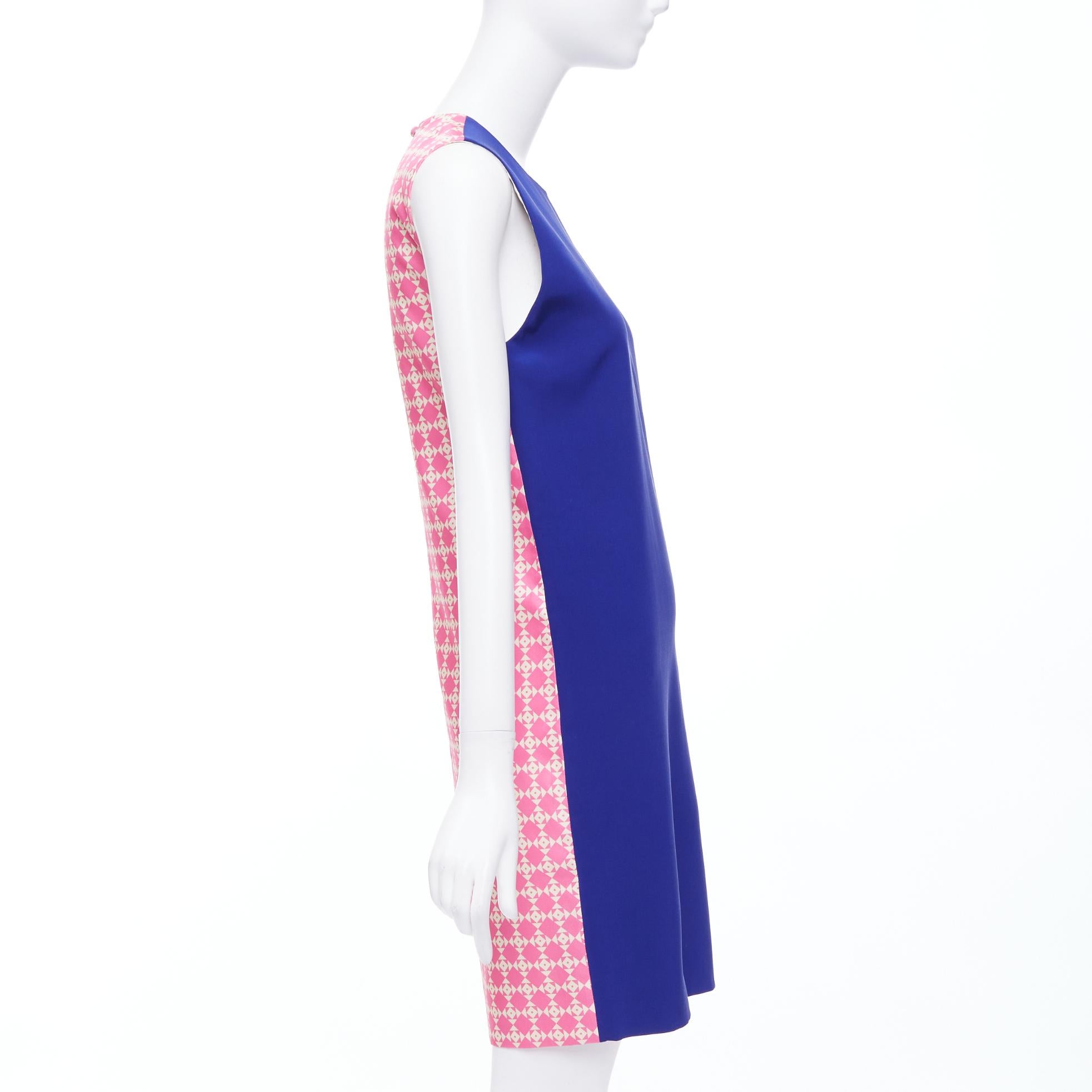 FAUSTO PUGLISI 100% silk cobalt blue pink geometric print dress FR34 XS
Reference: NKLL/A00261
Brand: Fausto Puglisi
Material: Silk
Color: Blue, Pink
Pattern: Geometric
Closure: Keyhole Button
Lining: Cream Silk
Extra Details: Pink geometric print