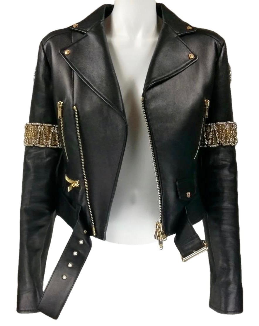 fausto puglisi leather jacket