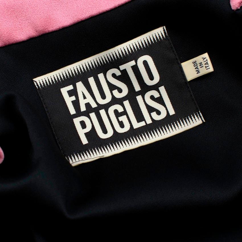 Fausto Puglisi Pink Cut-out Medallion Mini Dress - Size S  In Excellent Condition In London, GB