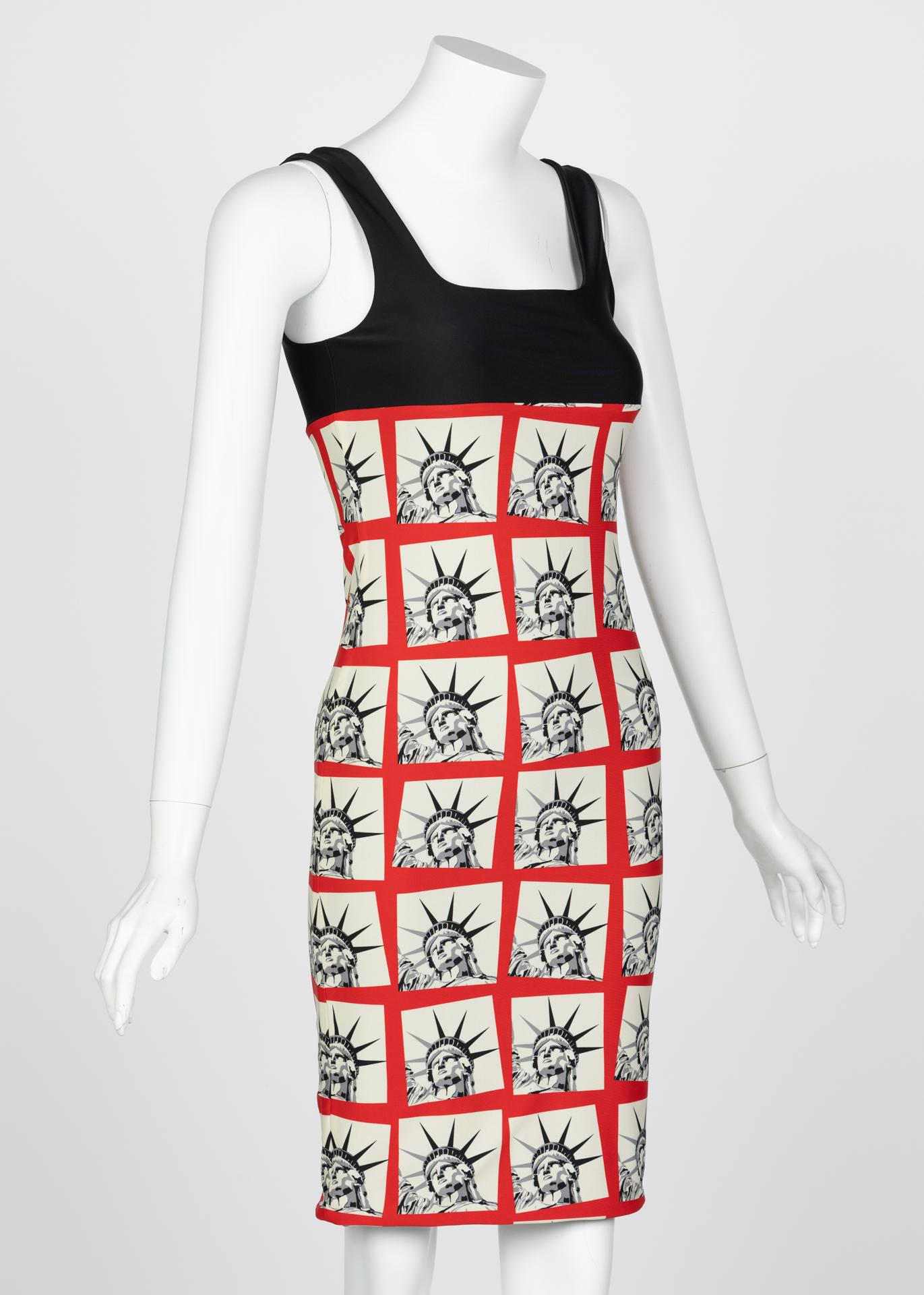 Gray Fausto Puglisi Statue of Liberty Bodycon Dress, 2014 For Sale