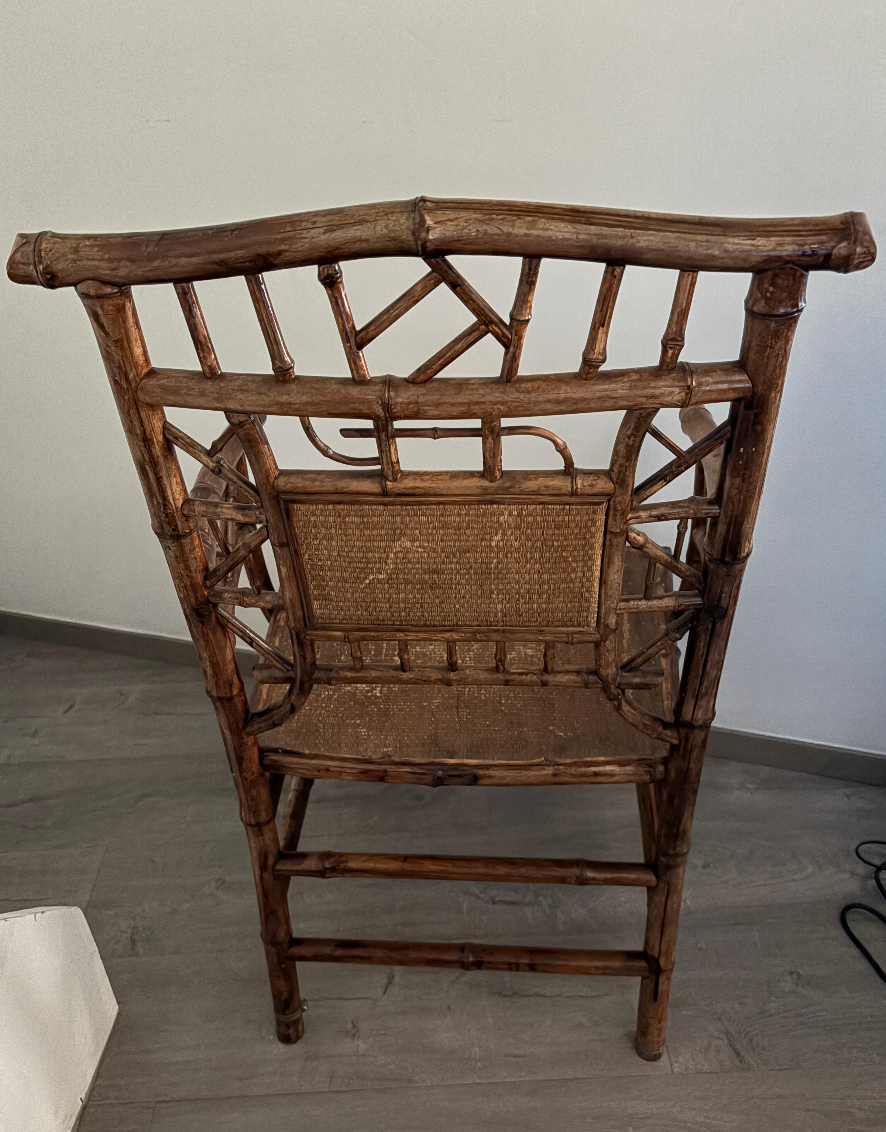 Bambus-Tischdecke - Perret&Vibert (19th Century) im Angebot