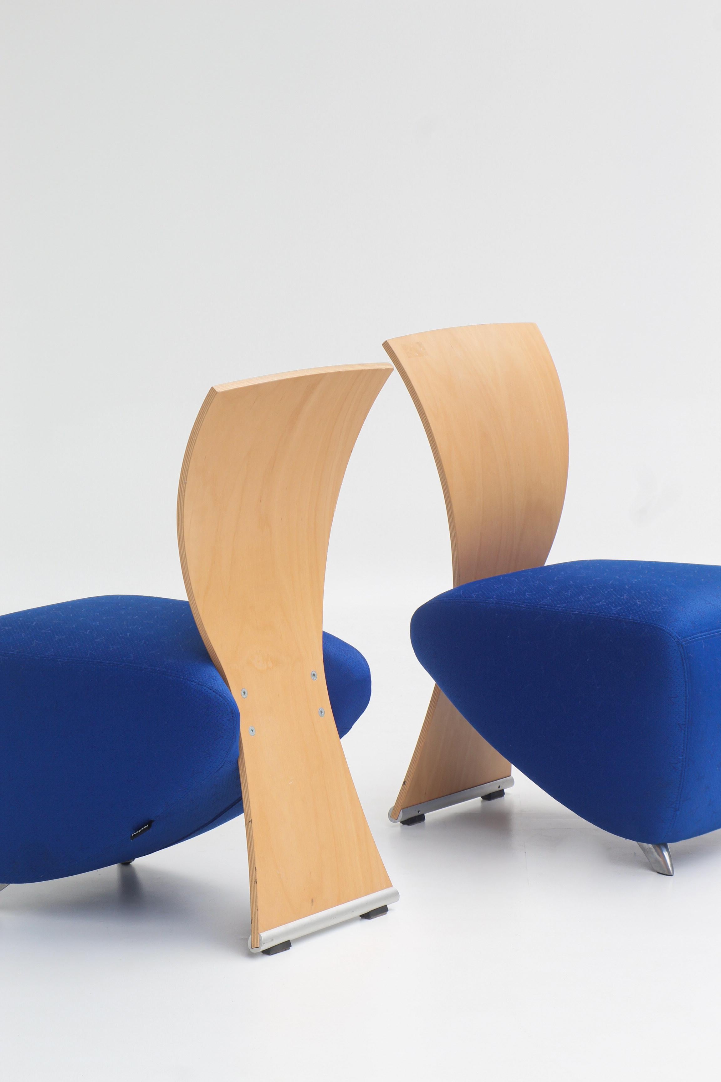 Postmoderne Fauteuil BOBO Easy Chair en tissu de Dietmar Sharping en vente