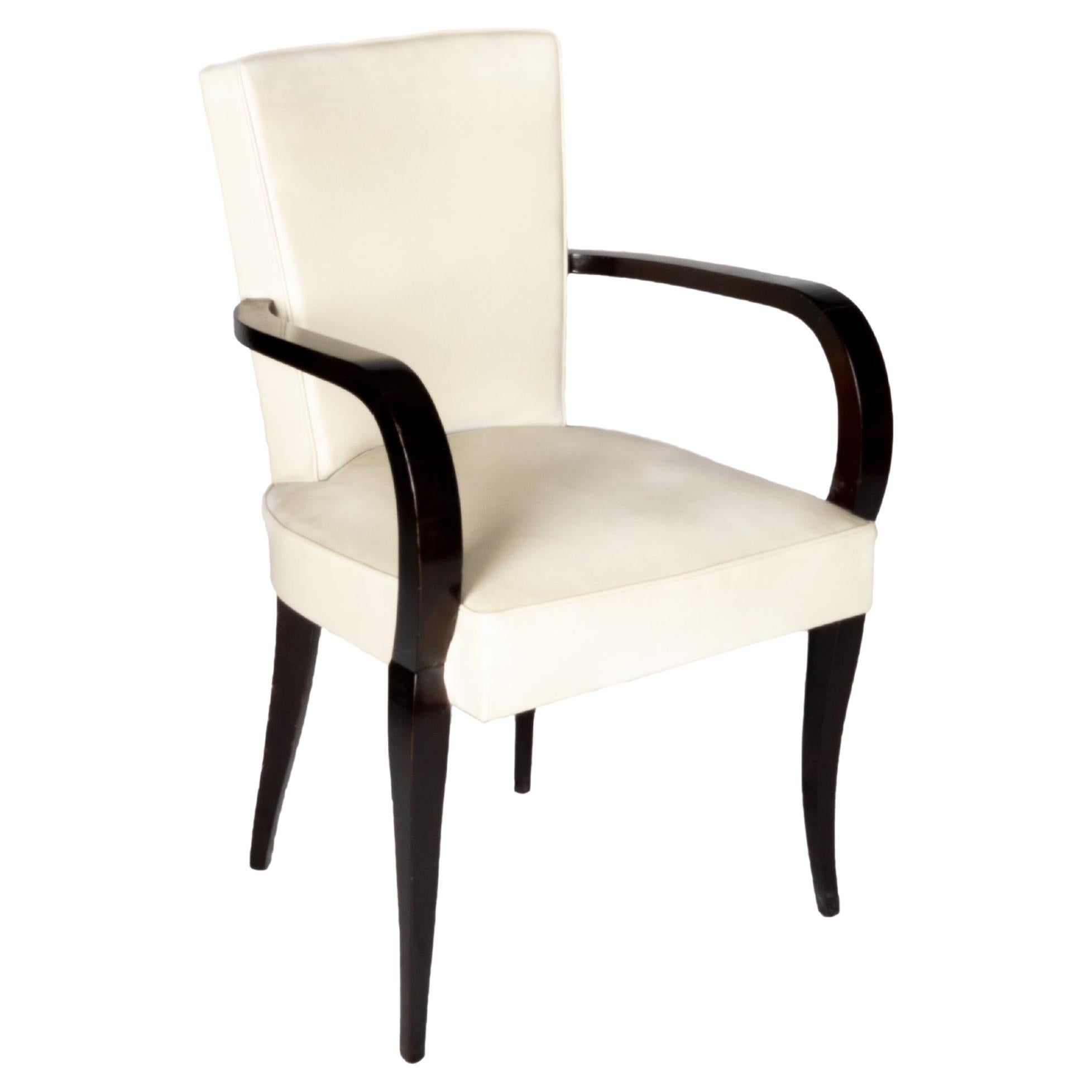 Fauteuil Bridge Art Deco Chair, 20th Century For Sale