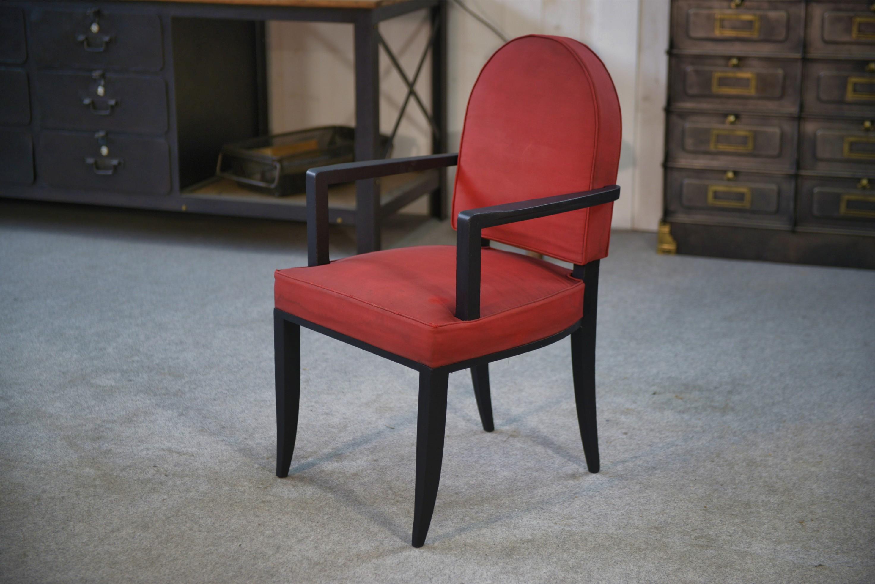 Milieu du XXe siècle Pont Fauteuil par Jean Pascaud 1940's en vente