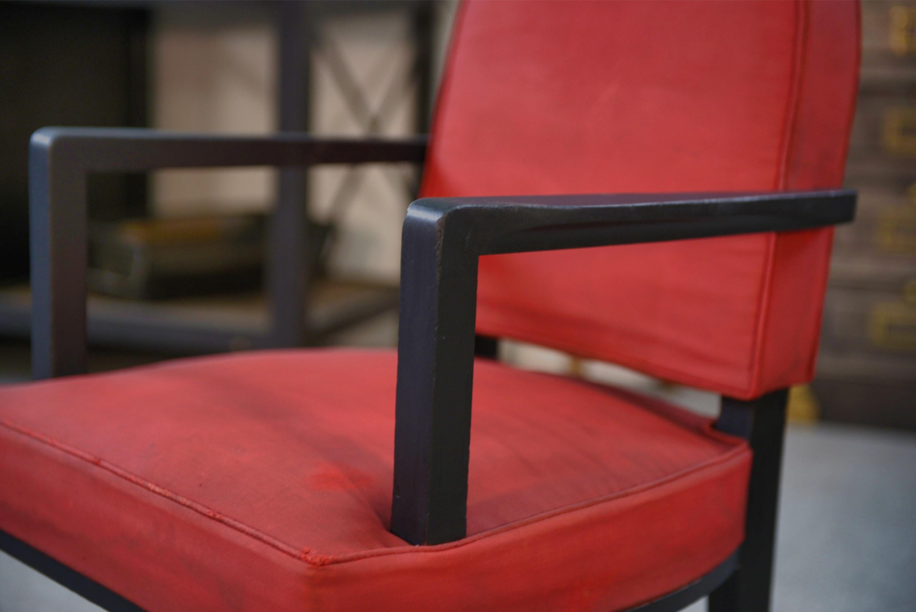 Tissu Pont Fauteuil par Jean Pascaud 1940's en vente