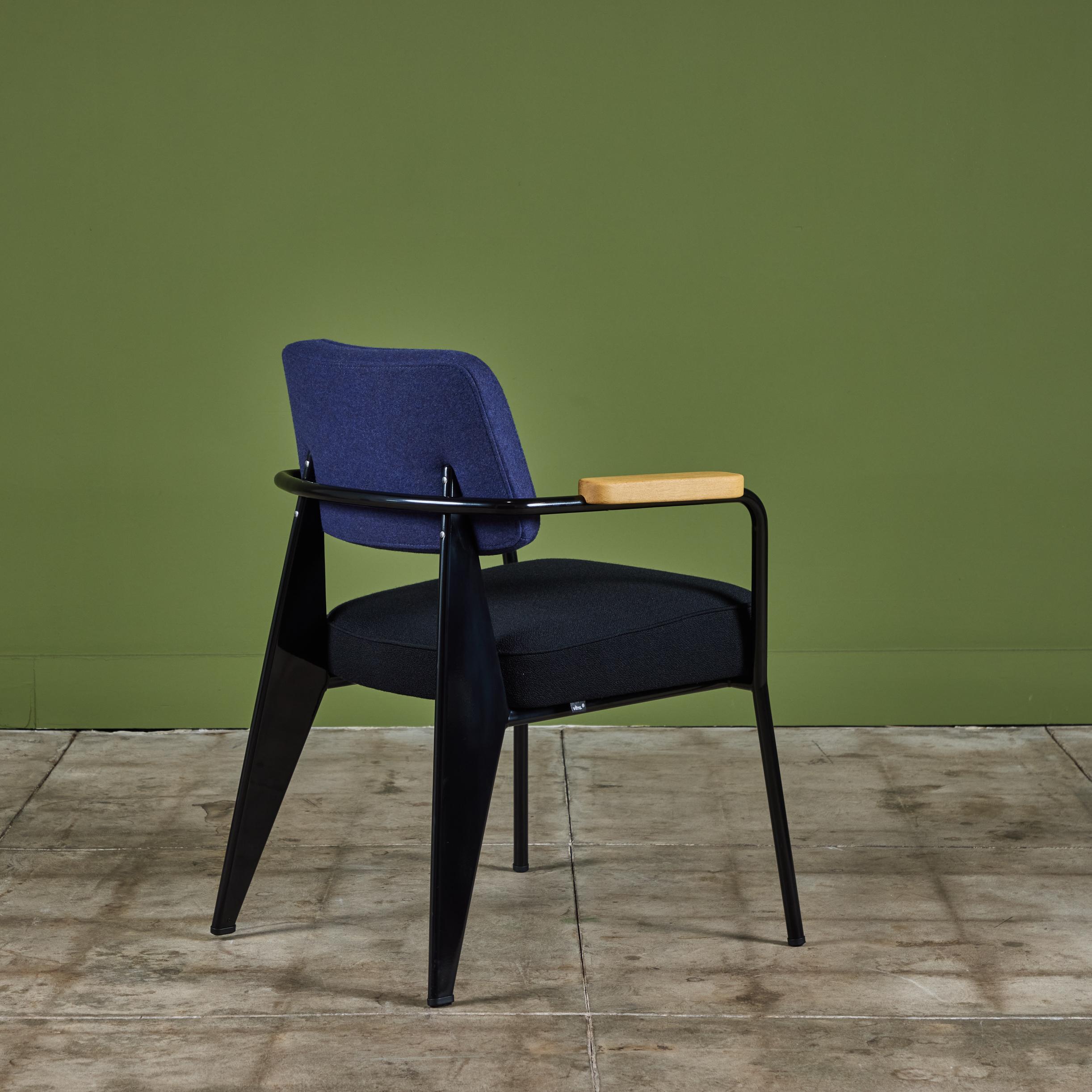 Enameled Fauteuil Chair by Jean Prouvé for Vitra