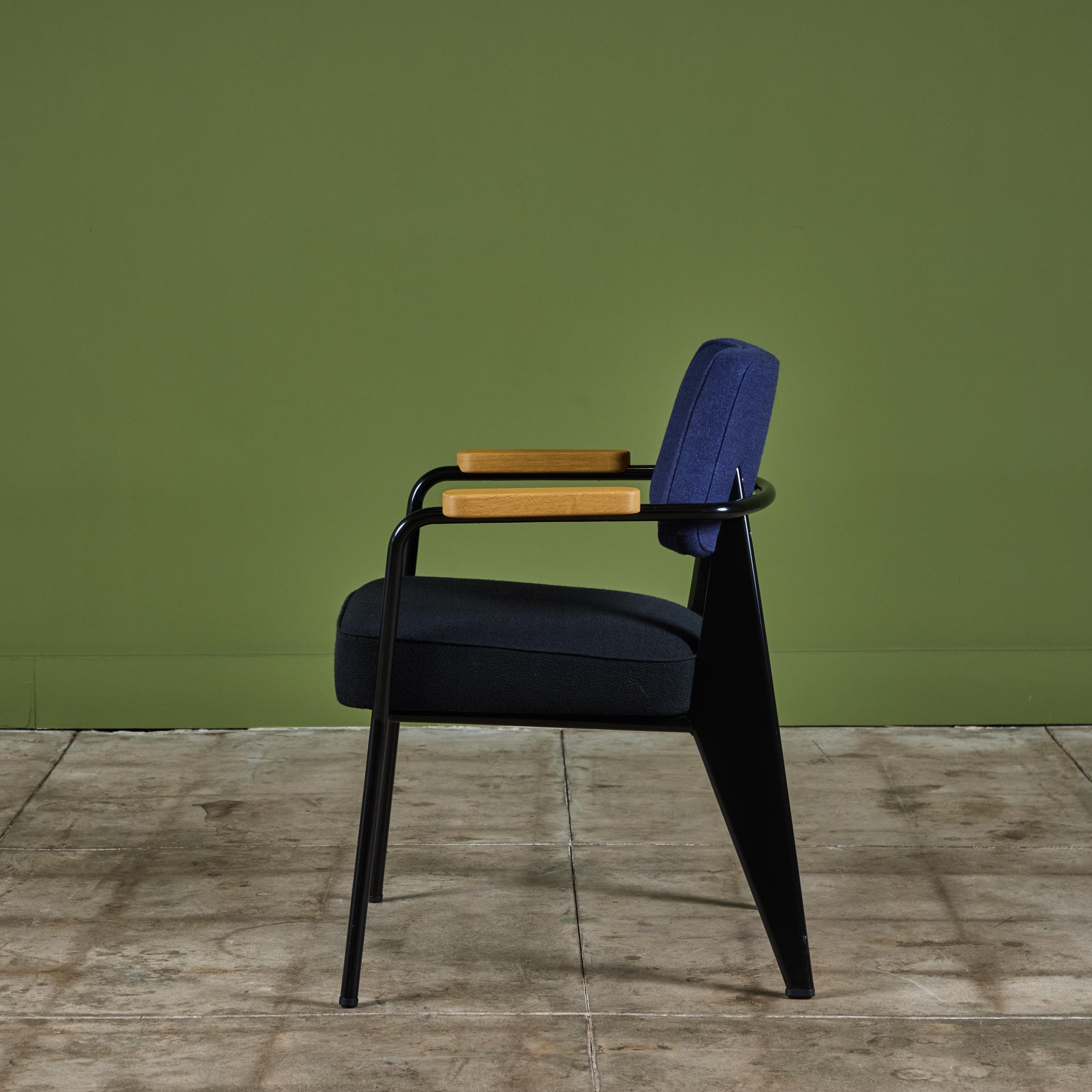 Oak Fauteuil Chair by Jean Prouvé for Vitra