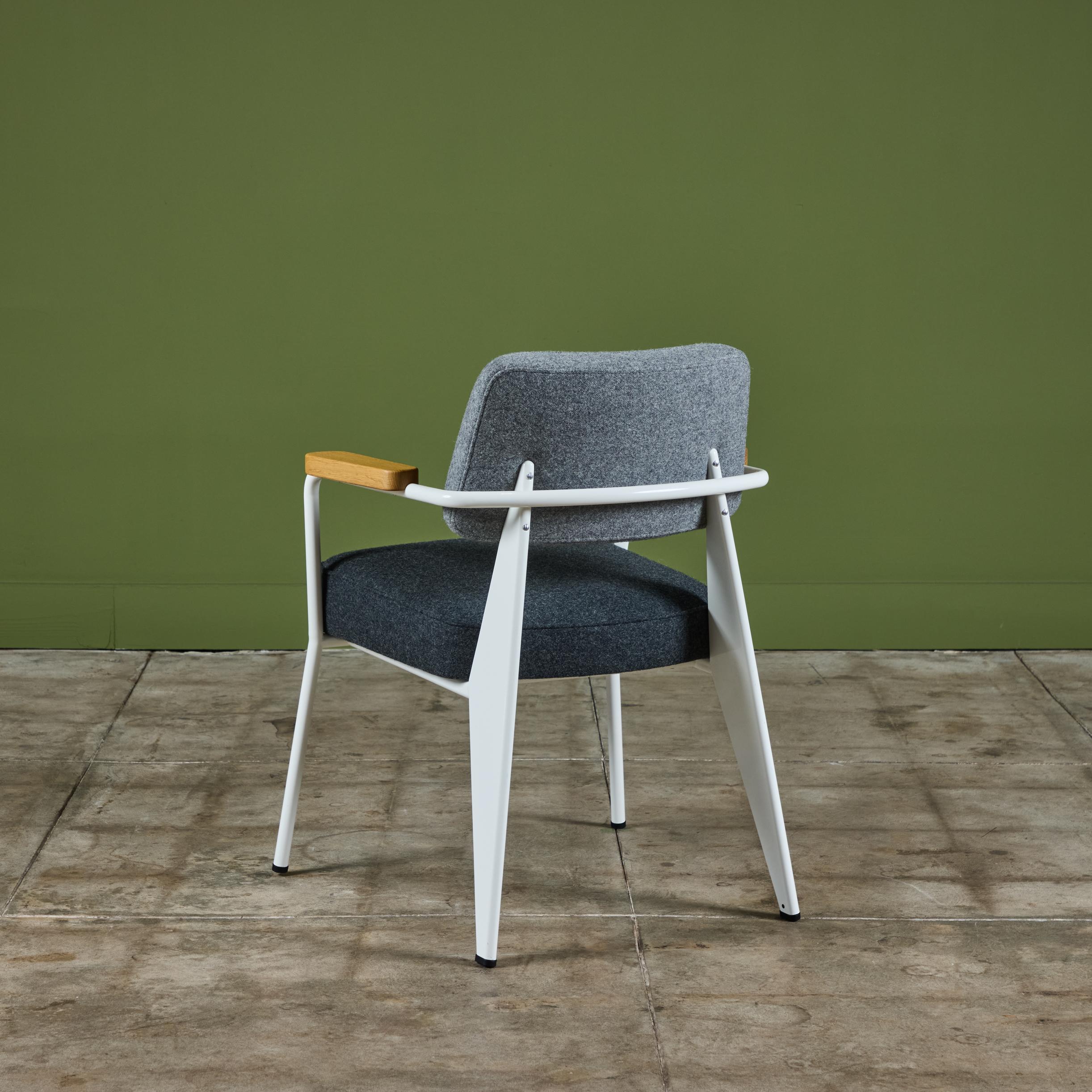 Steel Fauteuil Chair by Jean Prouvé for Vitra For Sale