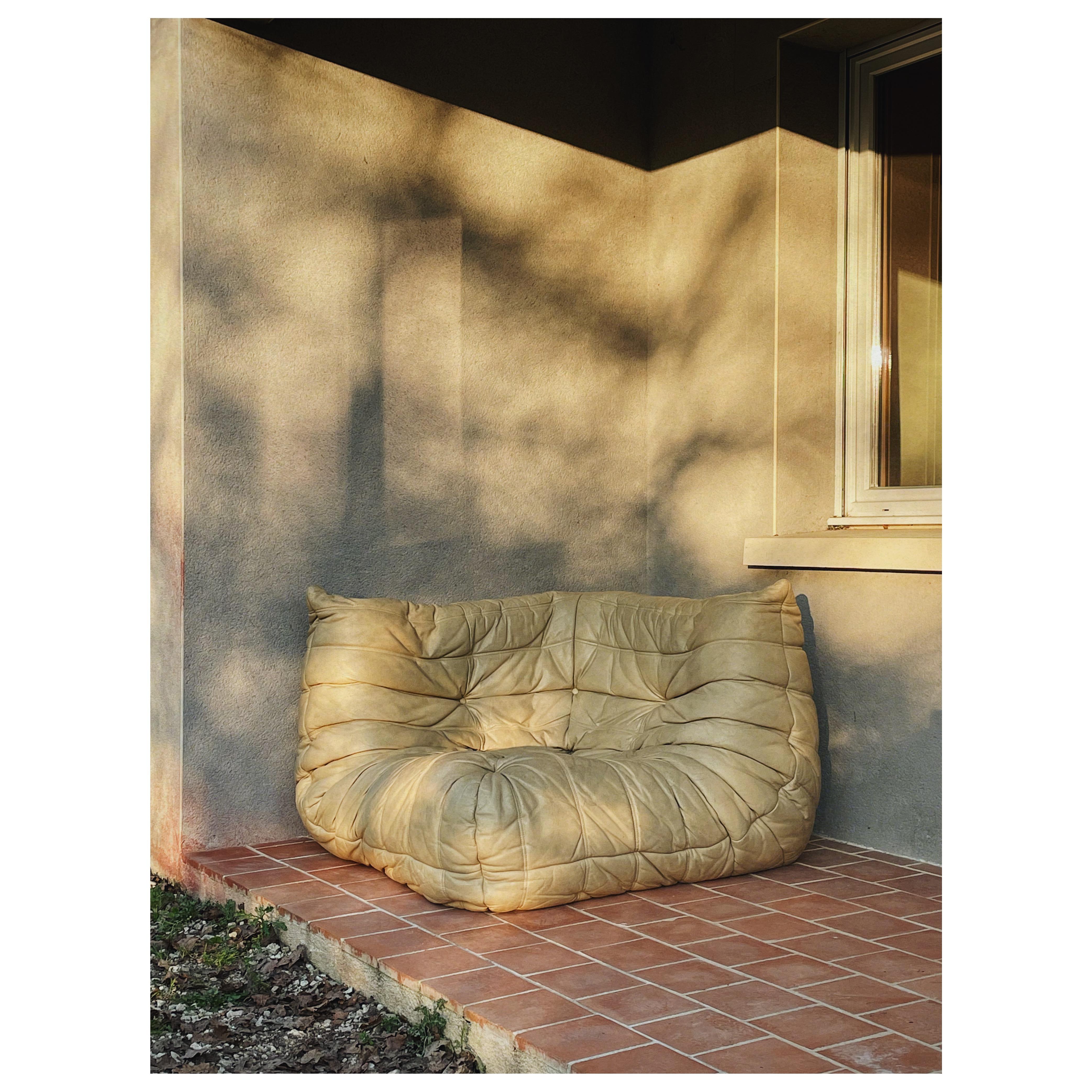 Mid-Century Modern Fauteuil d'angle Togo par Michel Ducaroy pour Ligne Roset