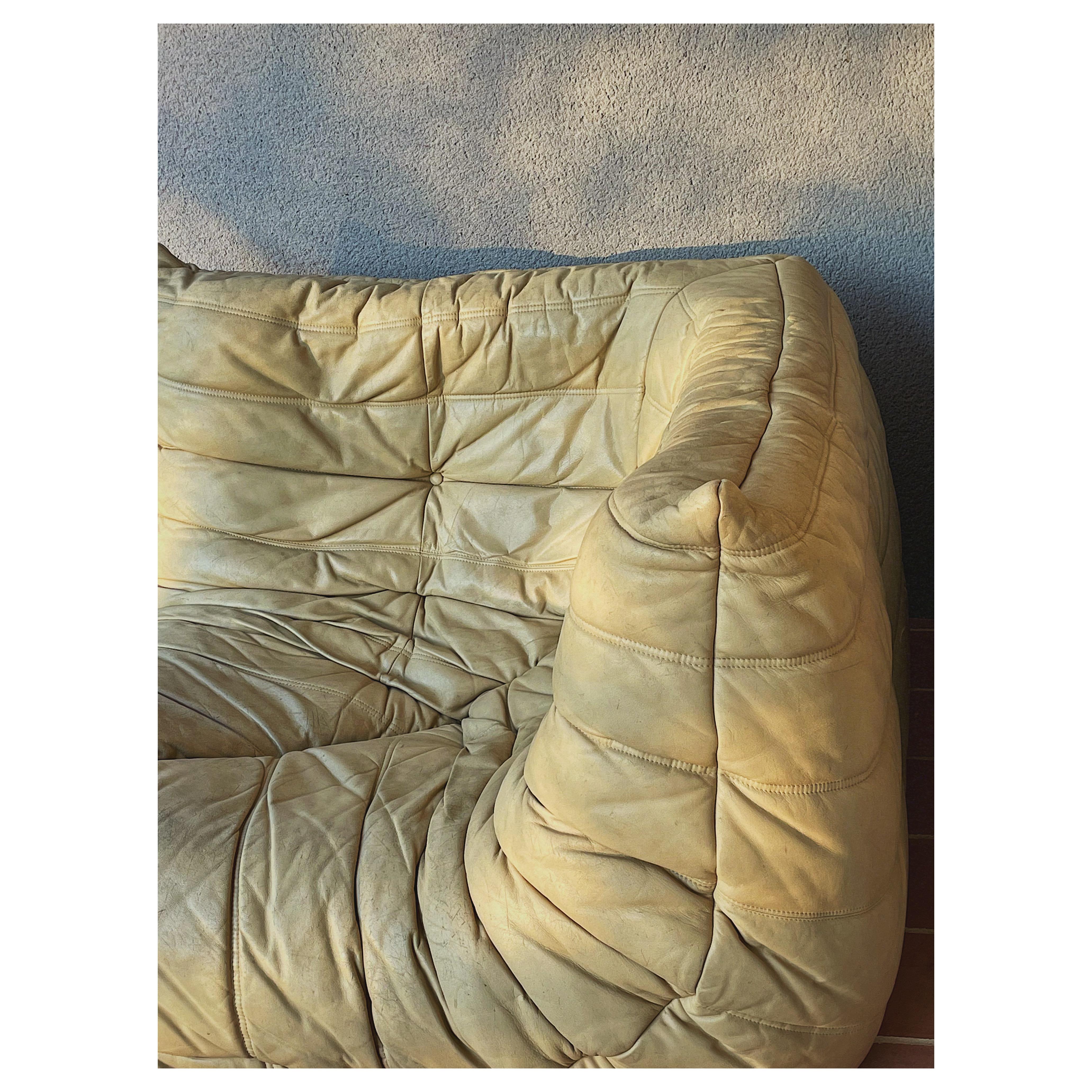 Fauteuil d'angle Togo par Michel Ducaroy pour Ligne Roset In Good Condition In Busserolles, FR