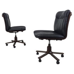 Retro Fauteuil de bureau en simili cuir