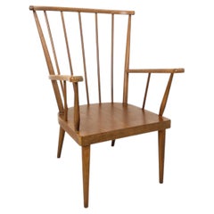 Fauteuil en bois vintage Boi modèle Éventail des années 60