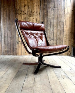 Fauteuil Falcon de Sigurd Resell, Norvège, années 1970