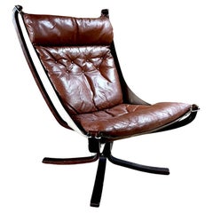 Fauteuil Falcon de Sigurd Resell, Norvège, années 1970
