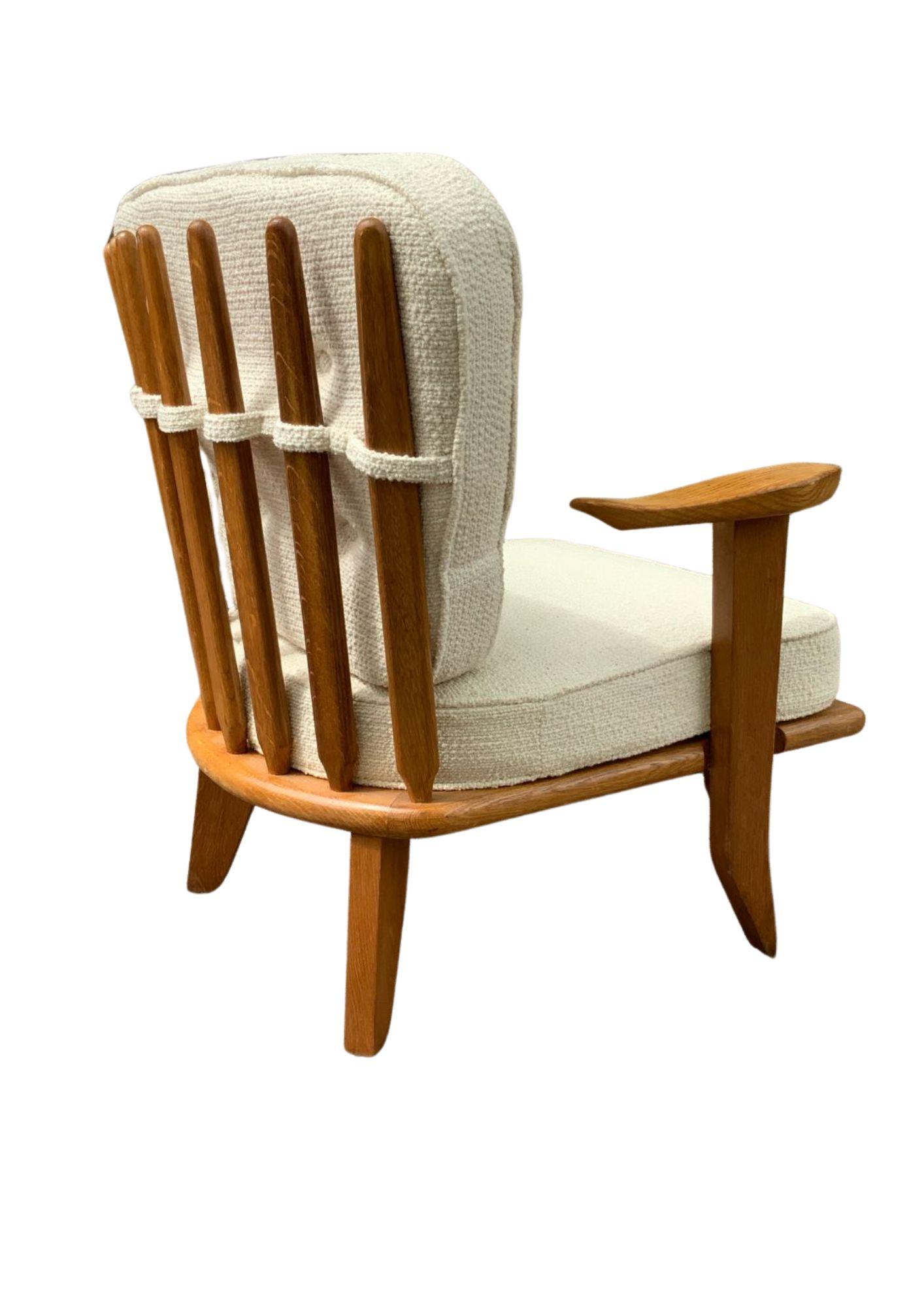 Fauteuil Robert Guillerme & Jacques Chambron pour Votre Maison mesurant 92 x 65 x 60 cm