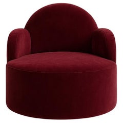 Fauteuil " IBIZA" en Bordeaux Par Alexandre Ligios