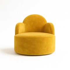 Fauteuil " IBIZA" en Jaune Par Alexandre Ligios