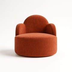 Fauteuil " IBIZA" en Terracota  Par Alexandre Ligios