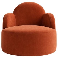 Fauteuil " IBIZA" en Terracotta  Par Alexandre Ligios