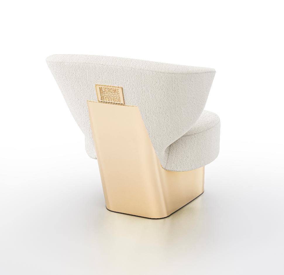 Brass Jet Armchair by Jerome Bugara For Sale