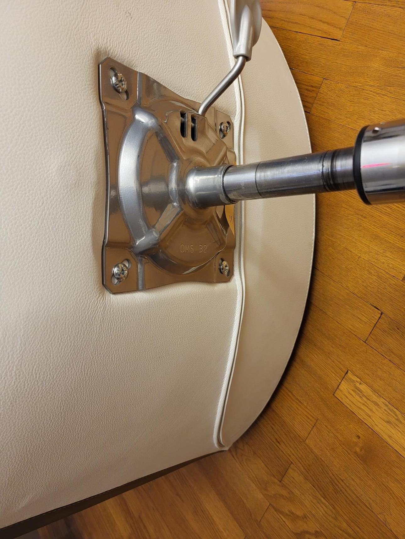 Fauteuil Kastel modèle Kayak AL4 cuir Blanc et Noir Italy Design in vendita 3