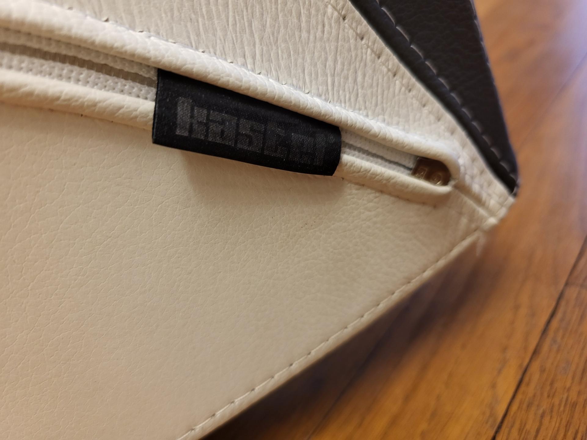 Fauteuil Kastel modèle Kayak AL4 cuir Blanc et Noir Italy Design in vendita 4