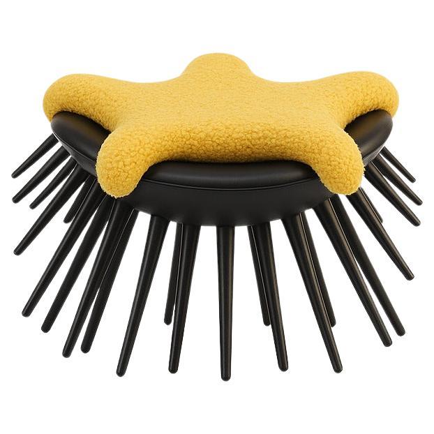 Fauteuil " LE VOYAGEUR" en Jaune Par Alexandre Ligios en vente