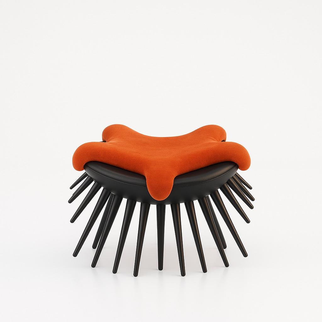 Le fauteuil Oursin è una vera e propria ode all'audacia e all'originalità. Ispirato dalle forme organiche e arrondiate della natura, si distingue per il suo design scultoreo e la sua allure singolare. La sua sala da pranzo, generosa, avvolgente e