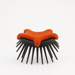 Fauteuil " LE VOYAGEUR" en Orange Par Alexandre Ligios