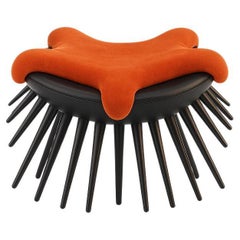 Fauteuil " LE VOYAGEUR" en Orange Par Alexandre Ligios