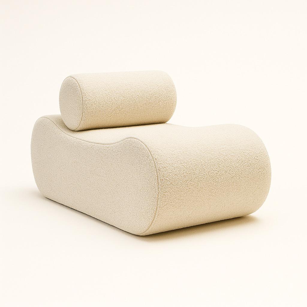 Le fauteuil en forme de vague design est une pièce contemporaine et élégante qui évoque une sensation de mouvement fluide et organique. Sa silhouette incurvée rappelle les vagues de l'océan, créant une esthétique dynamique et captivante. Fabriqué