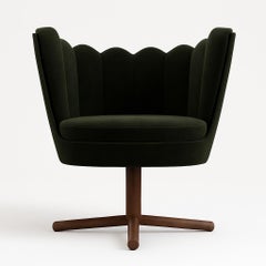 Fauteuil " NEW-YORK" en vert par Alexandre Ligios