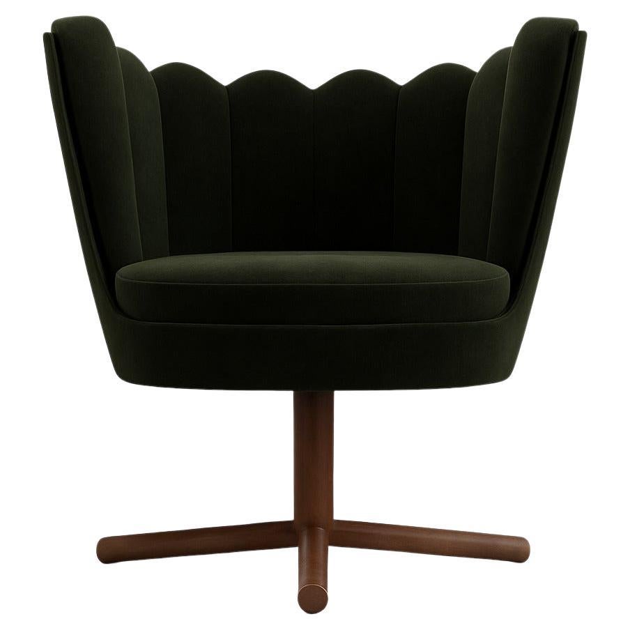 Fauteuil " NEW-YORK" en vert par Alexandre Ligios