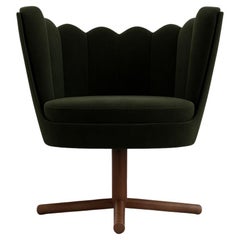Fauteuil " NEW-YORK" en vert par Alexandre Ligios