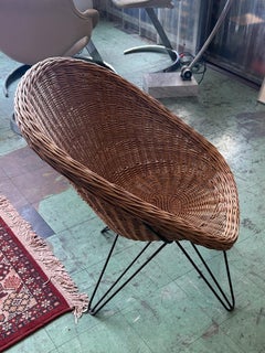 Fauteuil rotin Teun Velthuizen pour Urotan 1950