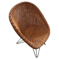 Fauteuil rotin Teun Velthuizen pour Urotan 1950