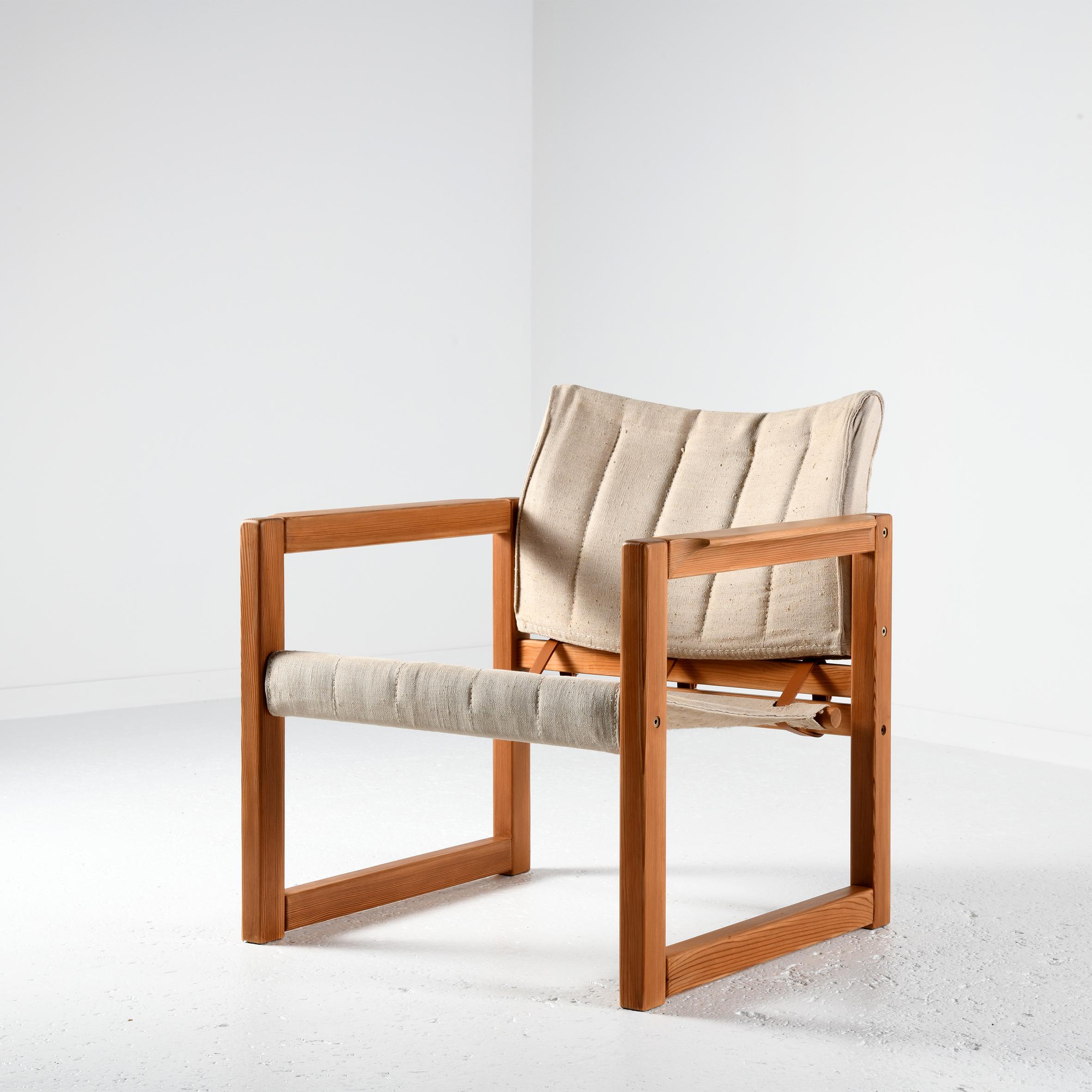 Scandinavian Modern Fauteuil safari Diana design Karin Mobring for Ikea in the 70's